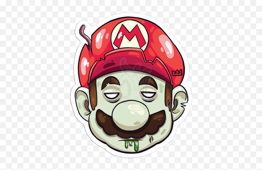 Zumbi Head Mário - Fictional Character Png,Mario Head Transparent