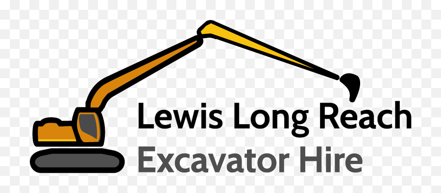 Excavator Hire Nsw Lewis Longreach - Long Reach Excavator Clipart Png,Excavator Logo