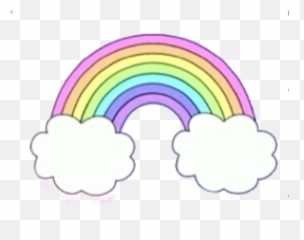 Transparent Image - Pastel Rainbow Clipart png