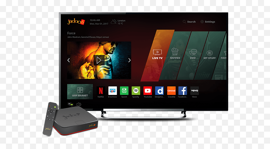 Jadootv Inc Launches Jadoo5 With A Lightning Fast Quad - Jadoo Tv Png,Tv Box Png