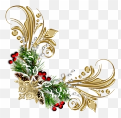 Download Hd Christmas Border 1st - Corner Transparent Background png