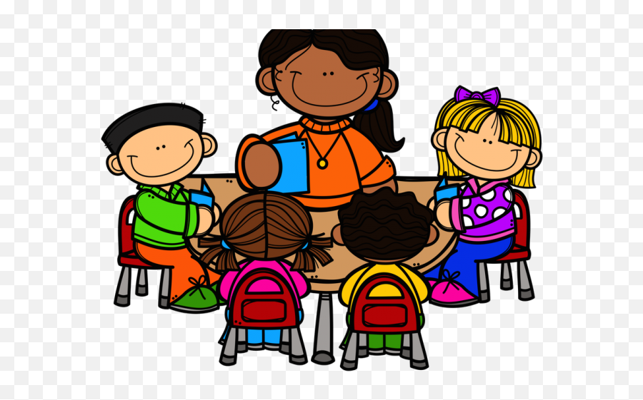 Group Of Teachers Clipart - Teacher Working With Students Student Small Group Clip Art Png,Teachers Png