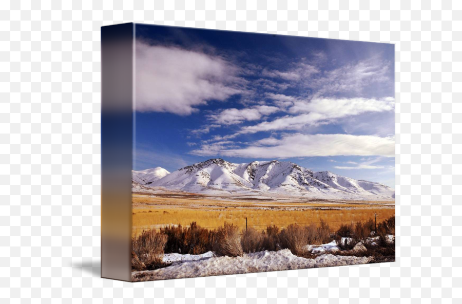 Snowy Mountain Near Gsnm North Of Great Salt Lake By Ryan - Grassland Png,Snowy Mountain Png