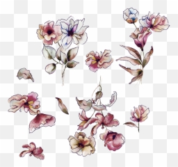 Flores De Acuarela Png Transparent - Watercolor Painting,Acuarela Png