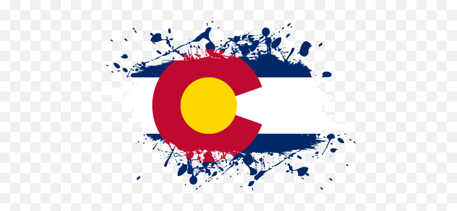 Vector Country Flag Of Colorado - Ink Splat Vector World Flags Vector Pakistan Flag Png,Splat Transparent