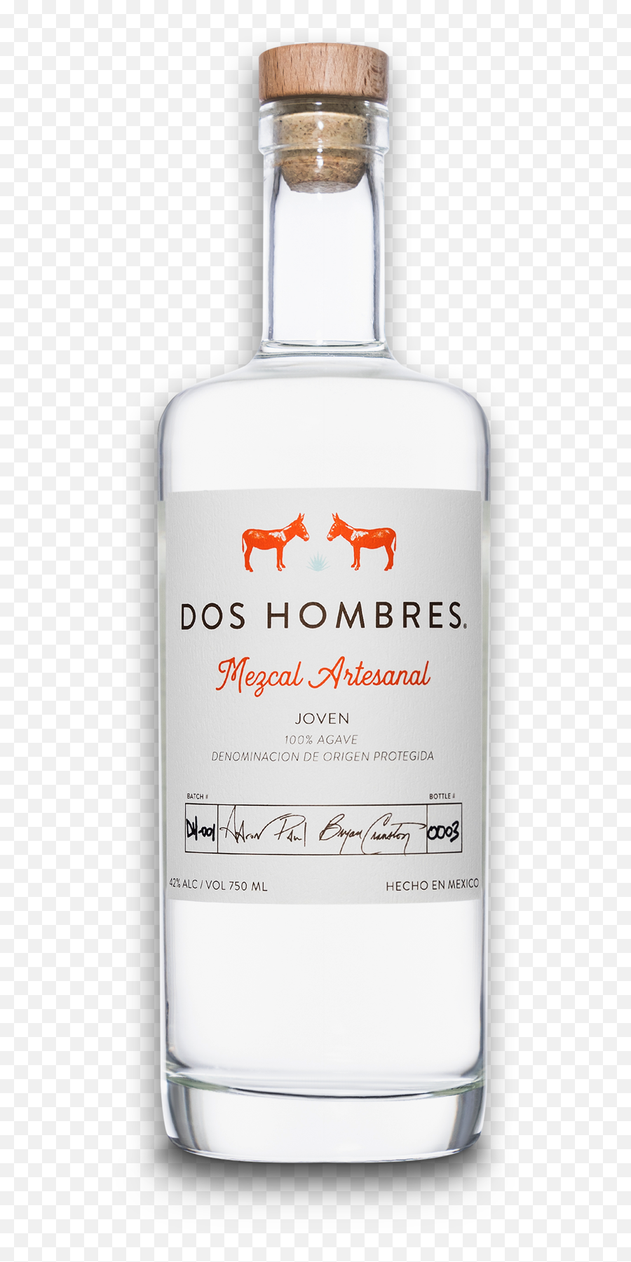 Dos Hombres Mezcal By Aaron Paul And Bryan Cranston - Dos Hombres Mezcal Png,Hombre Png