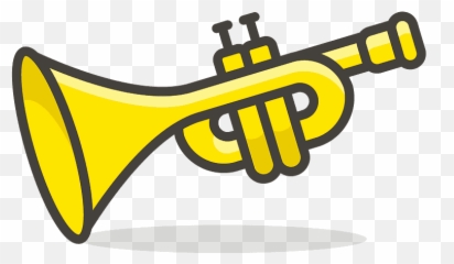 Trumpet Emoji Clipart - Trompete png