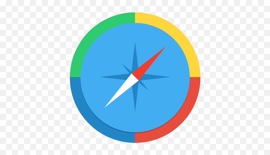 Compass Icon - Flat Compass Icon Png,Icon Direct