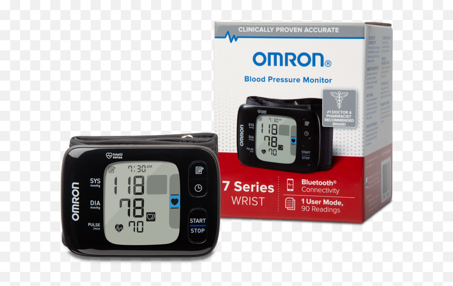 7 Series Wireless Wrist Blood Pressure Monitor - Omron 7 Series Wrist Blood Pressure Monitor Png,Blood Pressure Monitor Icon