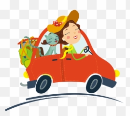 Cat Driving Car Graphic Library Stock - Clipart png