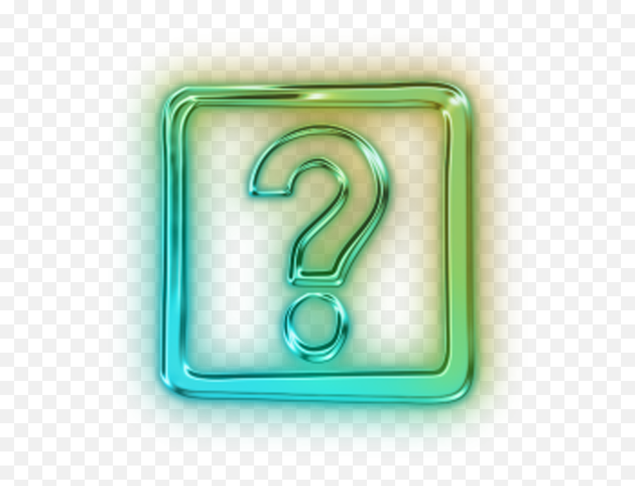 Download Neon Question Mark Png Image With No Background - Whatsapp Png Neon Logo,Gmail Icon Small