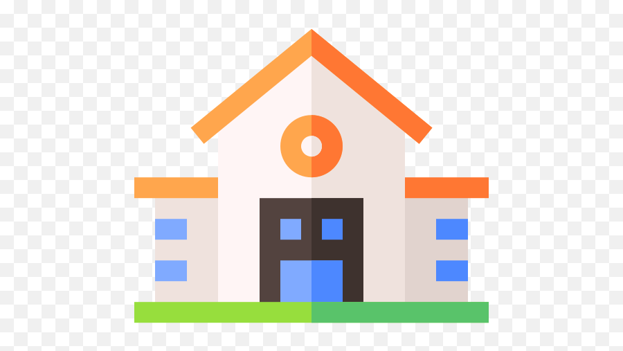 School - Free Buildings Icons Vertical Png,Icon For School