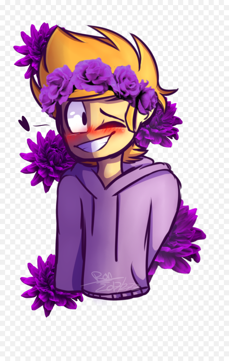 Pin By Ravens Spoopy - Eddsworld Gay Eddmatt Eddsworld Matt Flower Crown Png,Tom Eddsworld Icon