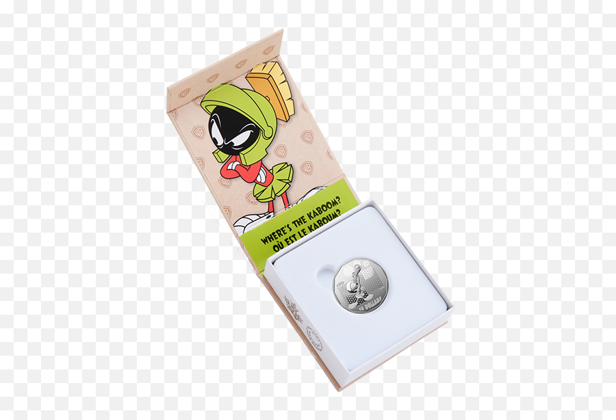 12 Oz Fine Silver Coin U2013 Looney Tunes Whereu0027s The - Looney Tune Silver Coin Png,Marvin The Martian Png