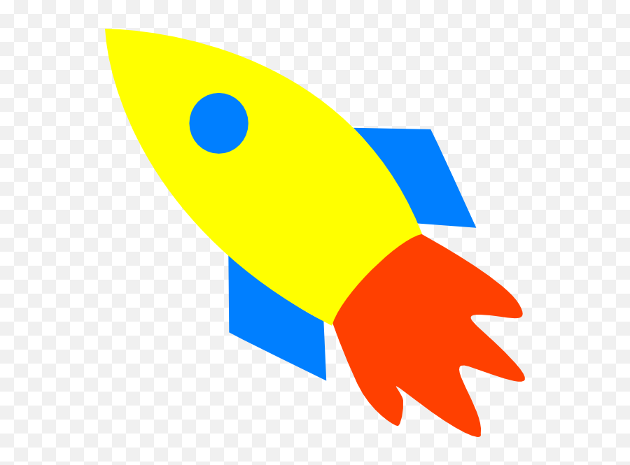 Rocket Ship Yellow Clip Art - Vector Clip Art Yellow Rocket Clipart Png,Rocket Clipart Png