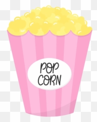 Pink Popcorn Bag Png Transparent - Clipart World Pop Corn Png Rosa