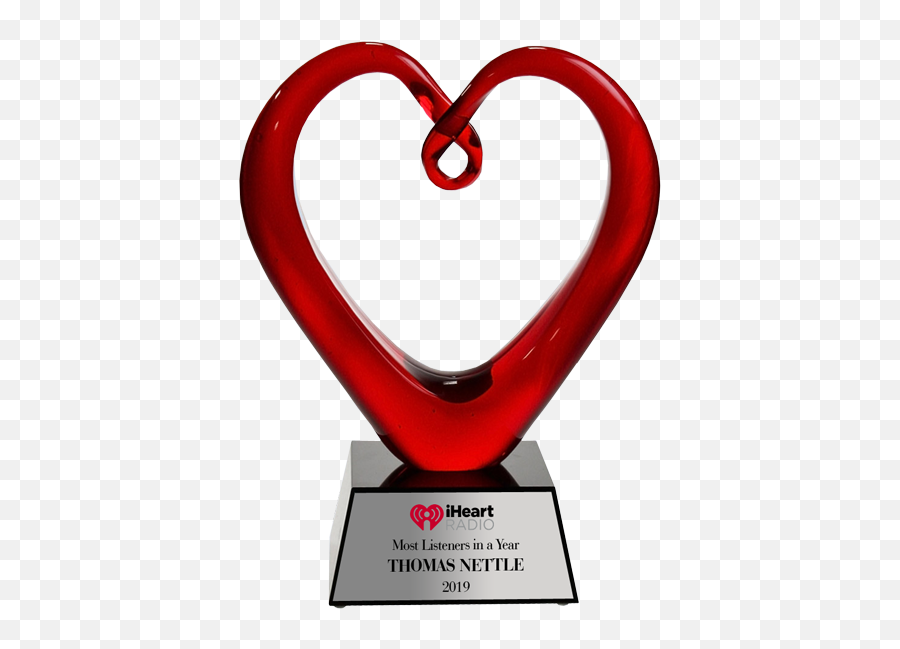 Heart Of Life Artglass Award - Glass Png,Iheart Radio Icon