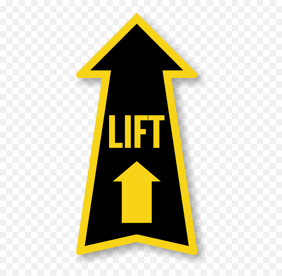 Download Arrow Safety Label - Lifting Symbol Png Image With Lift Arrow Up Sign,Lifting Icon