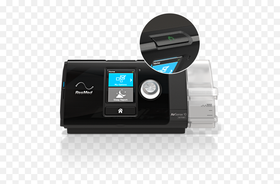 Resmed Airsense 10 Autoset Integrated Humidifier Free - Resmed Airsense 10 Ref Png,Apnea Icon Cpap