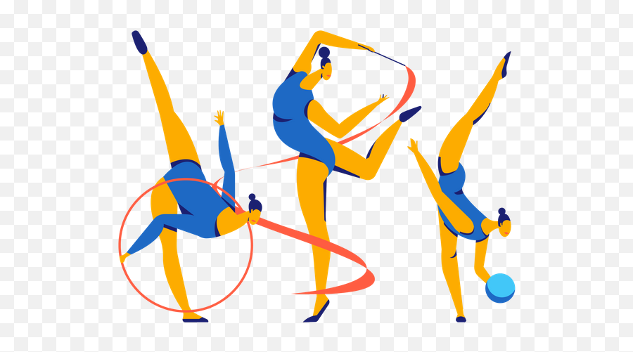 Gymnastics Icon - Download In Colored Outline Style Stretches Png,Acrobatics Icon