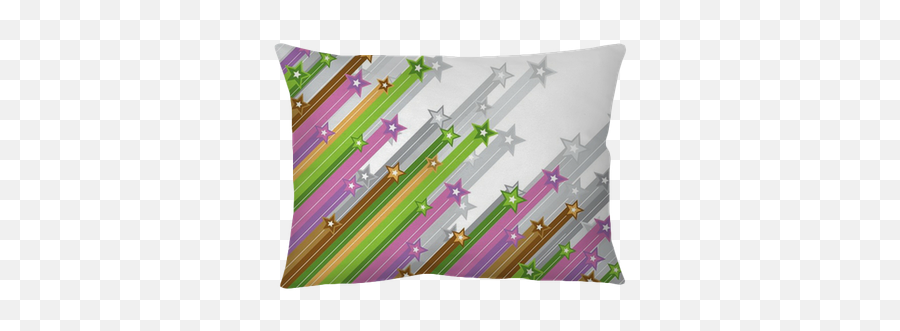 Pastel Diagonal Shooting Stars Pillow Cover U2022 Pixers - We Live To Change Cushion Png,Shooting Stars Png