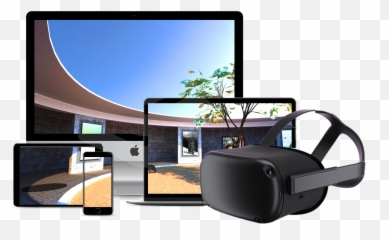 Slack In Vr - MootUp Ar Vr Mobile Desktop Tablet png