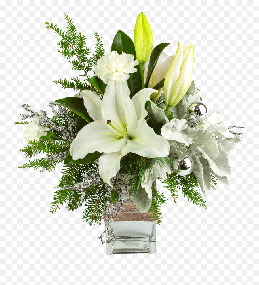 Snowy White Bouquet - Lily Png,Bouquet Png
