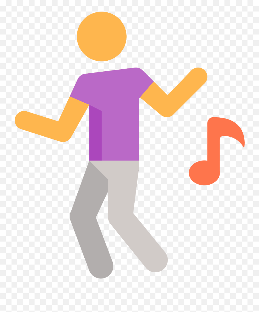 Download An Icon Of Dancing Consists A Man Or Woman - Colorful Dance Icon Png,Man Icon Transparent