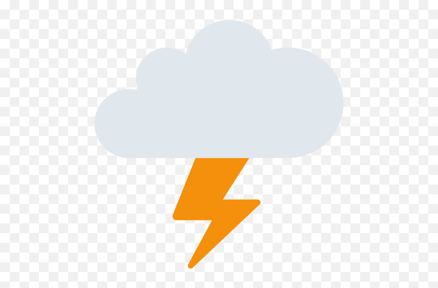 Cloud With Lightning Emoji - Lightning Cloud For Twitter Png,Cloud Emoji Png