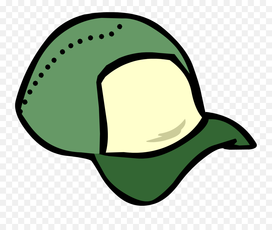 Gorras De Club Penguin Png 3 Image - Club Penguin Green Hat,Luigi Head Png