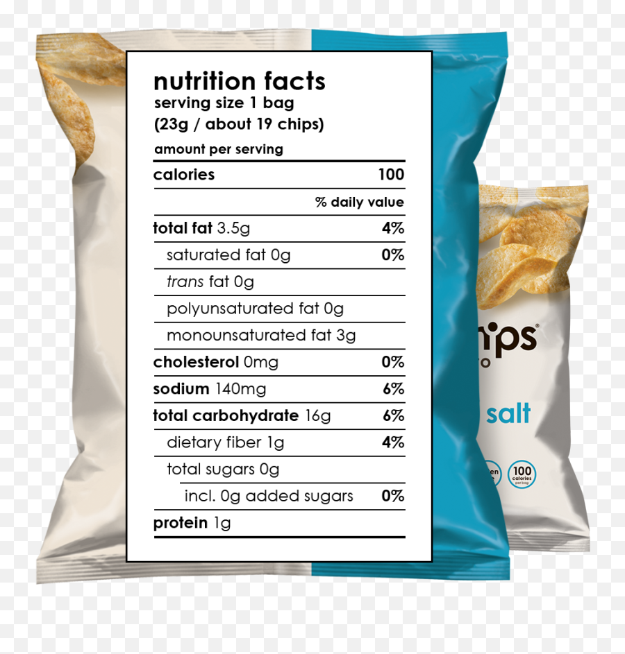 Nutrition Facts Label Png - Pop Chips Nutrition Label,Nutrition Facts Png
