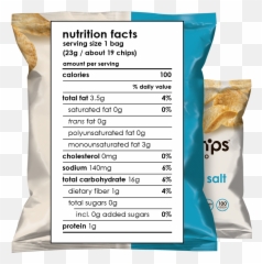 Nutrition Facts Label Png - Pop Chips