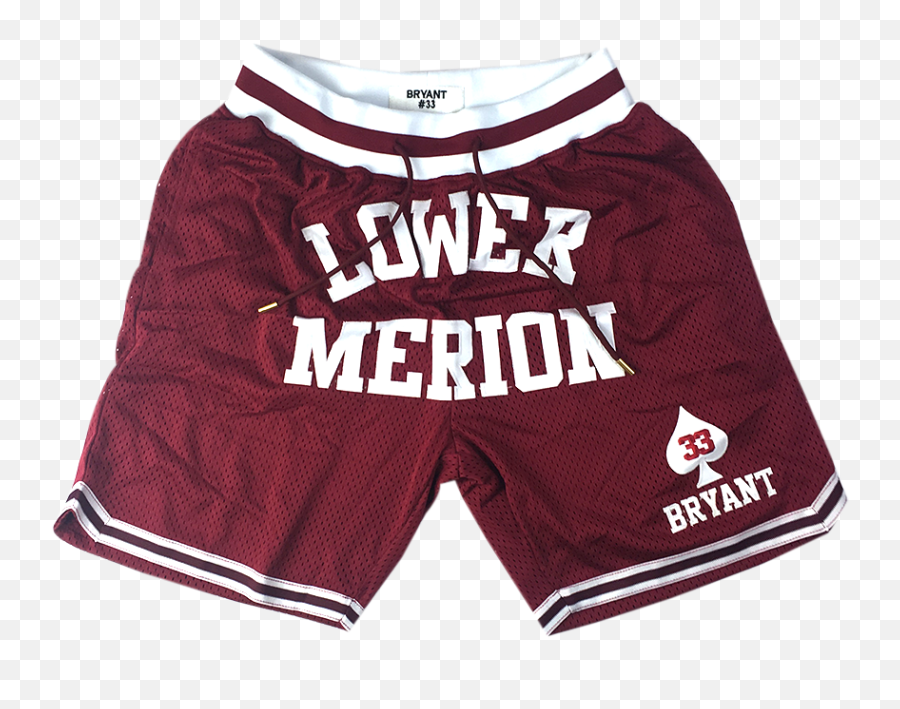 Kobe Bryant Lower Merion Front Logo Basketball Shorts - Lower Merion Kobe Shorts Png,Kobe Bryant Transparent