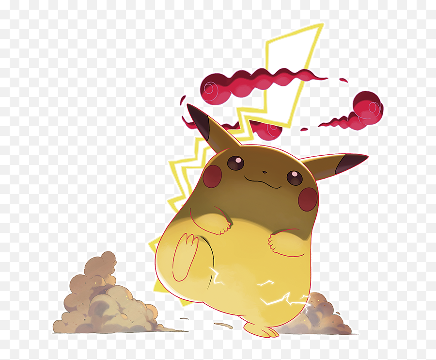 Fat Pikachu Is Back For Pokemon Sword And Shield Trailer - G Max Pikachu Png,Pikachu Transparent