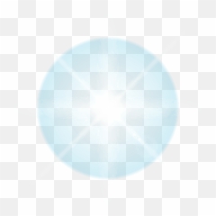Blue Star Lens Flare - Circle png