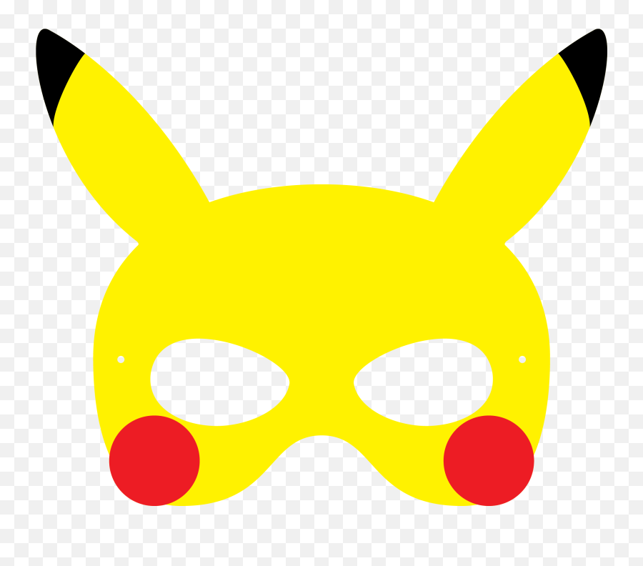 Download Pokemon Pikachu Mask More - Máscara De Pikachu Pokemon Masks Printable Png,Pokemon Pikachu Png