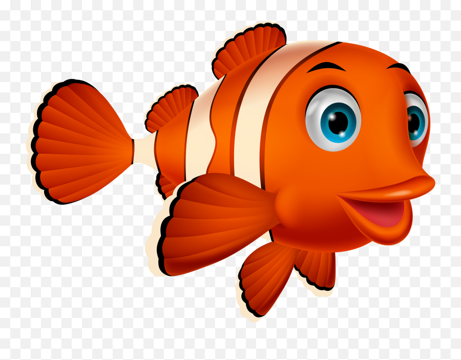 Png Fish And Album - Clown Fish Cartoon Highresolution Clown Fish Cartoon,Sea Monster Png