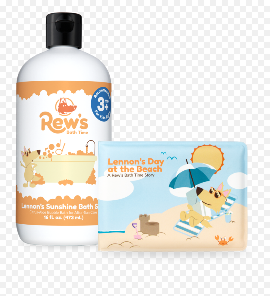 Lennonu0027s Sunshine Bath Suds With Childrenu0027s Book U2014 Rewu0027s Time - Bubble Bath Png,Aloe Png