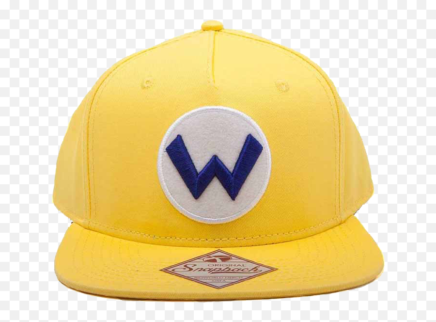 Nintendo - Yellow Wario Hat Zing Pop Culture Snapback Transparent Wario Hat Png,Mario Hat Png