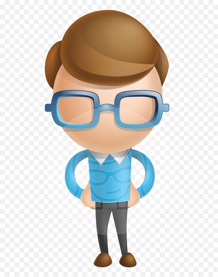 Simple Boy With Glasses Clipart - Full Size Clipart Cartoon Nerd Boy  Transparent Background Png,Nerd Glasses Png - free transparent png images -  