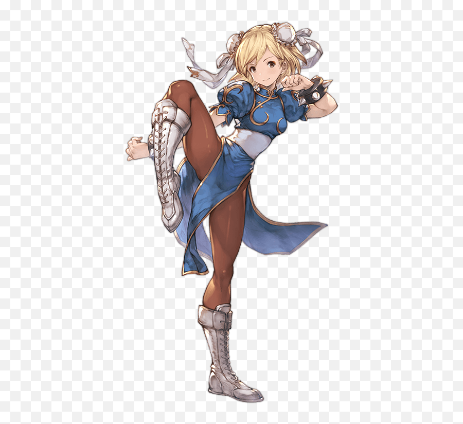 Chun - Li And Djeeta Granblue Fantasy And 1 More Drawn By Granblue Fantasy Street Fighter Png,Chun Li Png