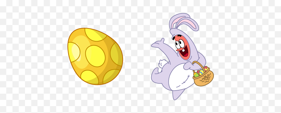 Spongebob Easter Bunny Patrick Star - Cartoon Png,Patrick Star Png