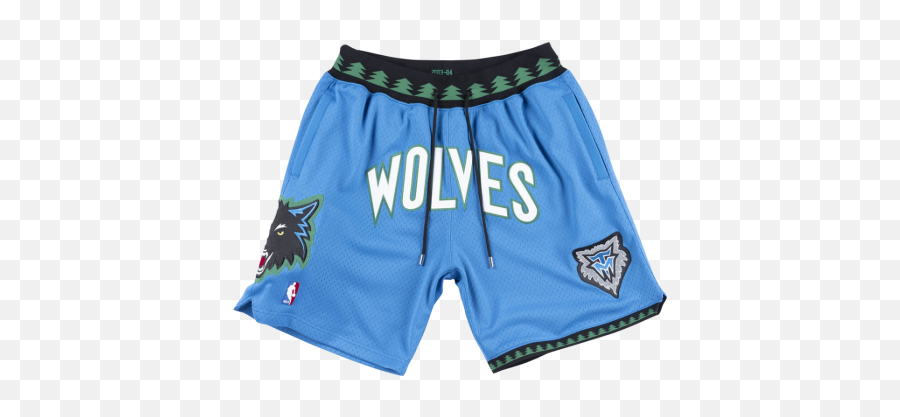 Mitchell U0026 Ness X Just Don Minnesota Timberwolves Shorts - Minesotta Timberwolves Shorts Png,Timberwolves Logo Png