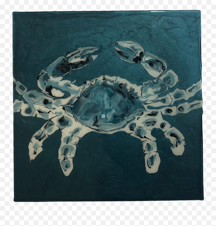 Blue Moon Art Crab Painting - Chesapeake Blue Crab Png,Blue Crab Png