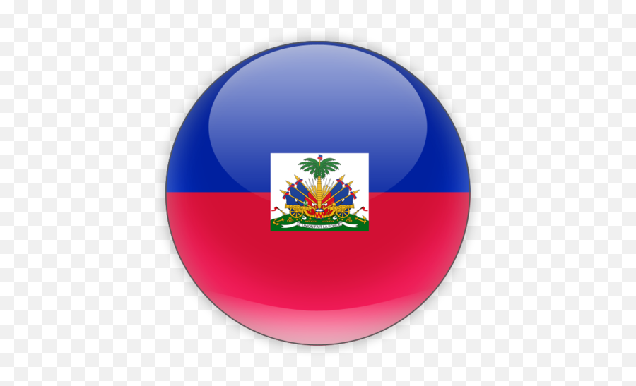 Round Icon - Haiti Coat Of Arms Png,Haitian Flag Png