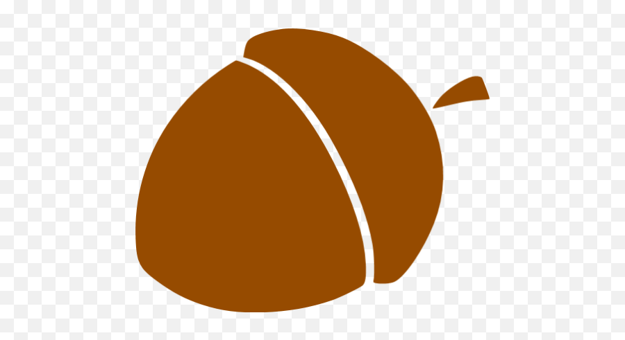 Brown Acorn 7 Icon - Free Brown Fruit Icons Acorn Silhouette Png,Acorn Png