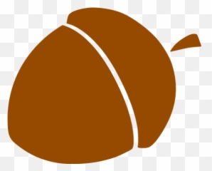 Brown Acorn 7 Icon - Free brown fruit icons Acorn Silhouette Png