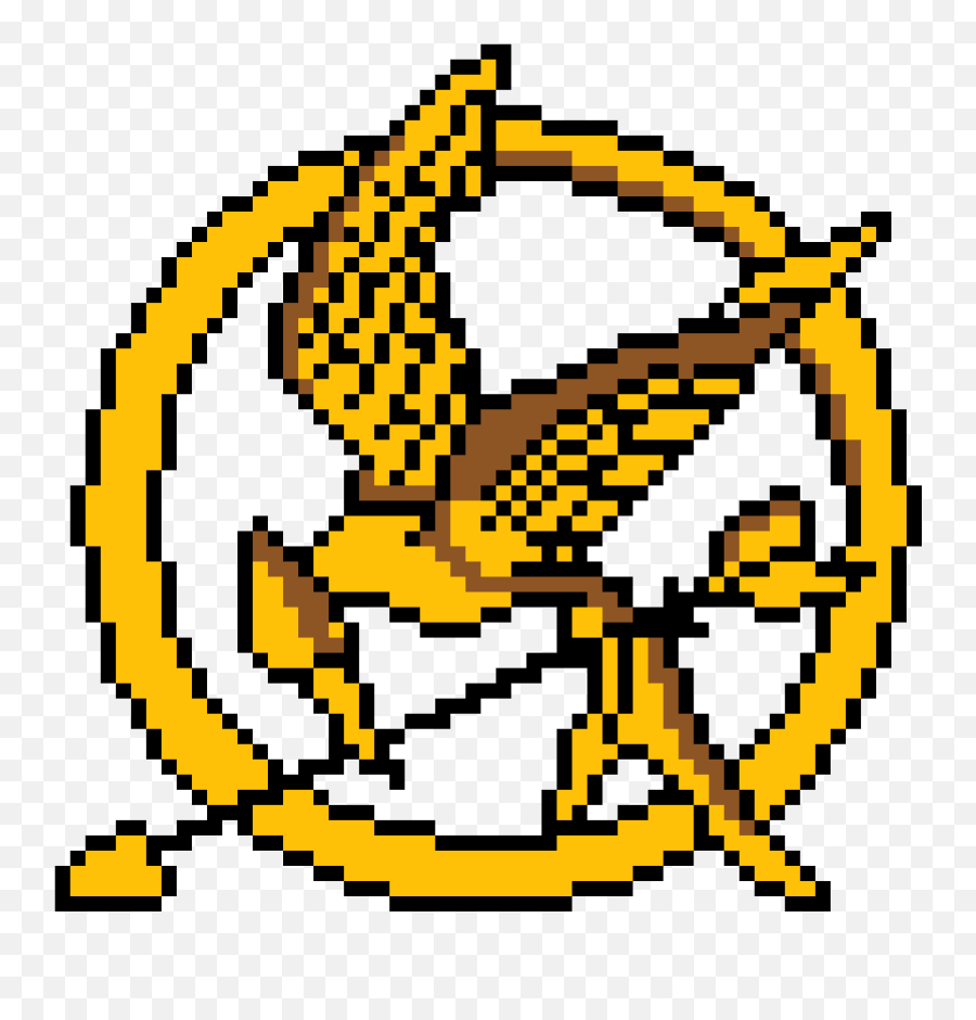 Minecraft Pixel Art Hunger Games - Circle Pixel Art Minecraft Png,The Hunger Games Logo