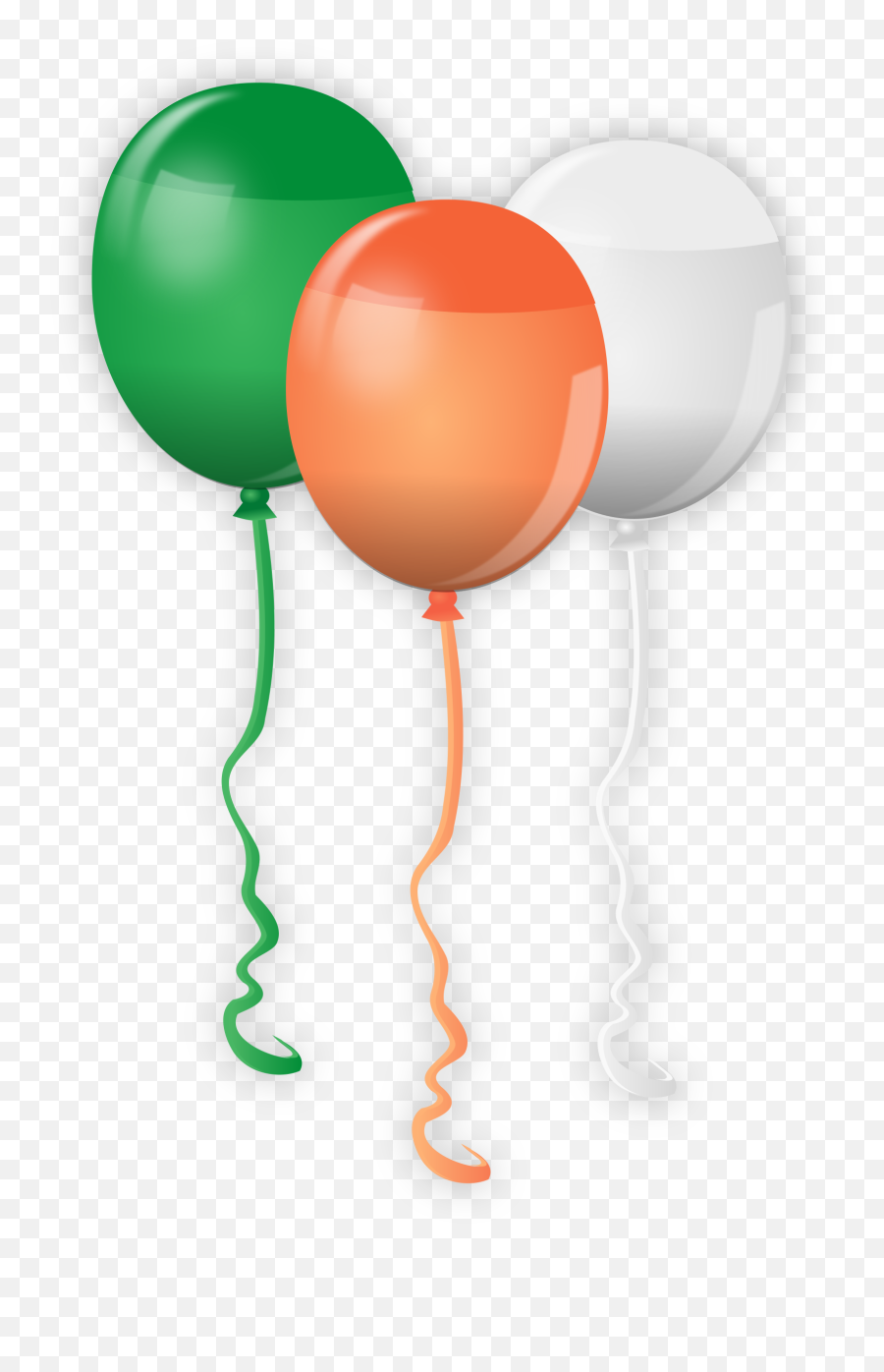 St Patrick Png - St Patricks Day Shamrock With Banner Png Red Blue Balloon Png,Shamrock Clipart Png