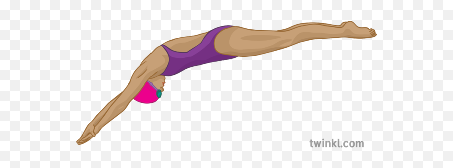 Olympic Diver Illustration - Twinkl Gymnast Png,Diver Png